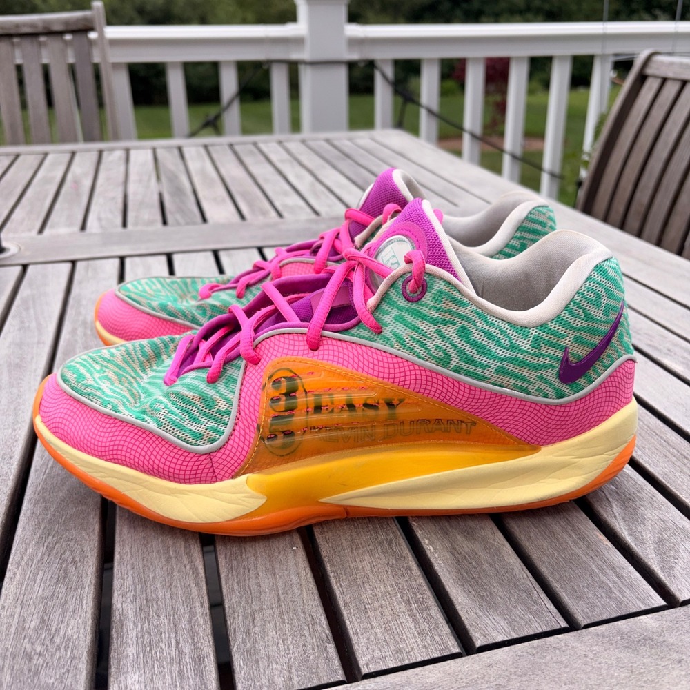 Nike KD 16 Easy Money US 10.5 (No Size Tag / Read) Easy‎ Green Hyper Violet
